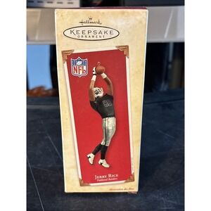 Hallmark  NFL Football Legends Ornament Oakland Raiders Jerry Rice11-16-61